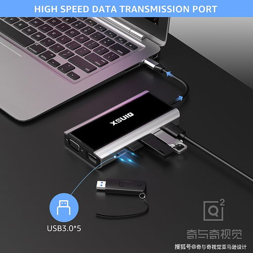 亚马逊主图设计新标杆 电脑转接盒产品渲染效果图与电脑动画设计的完美融合